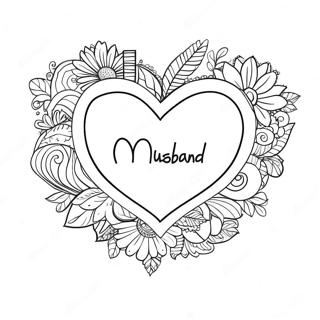 I Love My Husband Heart Coloring Page 30244-23896