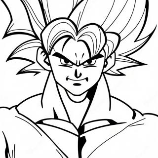 Super Saiyan Goku Värittämissivu 30255-23901