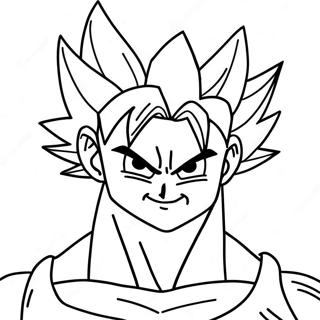 Super Saiyan Goku Värittämissivu 30255-23904