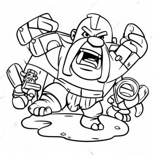 Clash Of Clans Coloring Pages