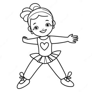 I Love Dance Coloring Page 30284-23937