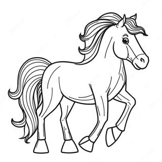 Beautiful Horse Coloring Page 30294-23936