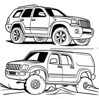 Sporty Suv Off Road Adventure Coloring Page 30305-23942