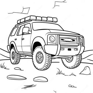 Sporty Suv Off Road Adventure Coloring Page 30305-23943