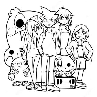 Soul Eater Main Characters Coloring Page 30324-23966