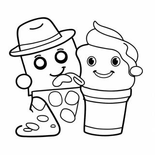 Colorful Play Doh Characters Coloring Page 30365-23996