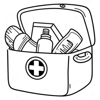 First Aid Kit Coloring Page 30424-24050