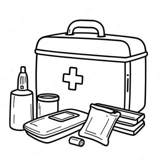 First Aid Kit Coloring Page 30424-24051