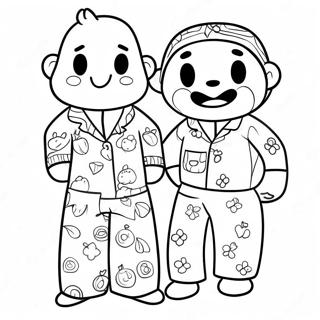 Pajama Day Coloring Pages