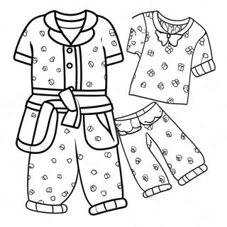 Pajama-Päivä Värityssivu 30434-24060