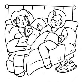 Pajama Day Coloring Pages