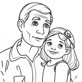 Father And Daughter Coloring Pages