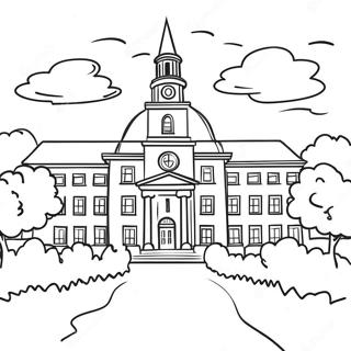 College Campus Coloring Page 30464-24075