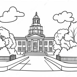 College Campus Coloring Page 30464-24076