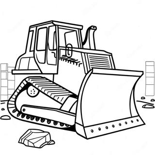 Bulldozer Coloring Pages