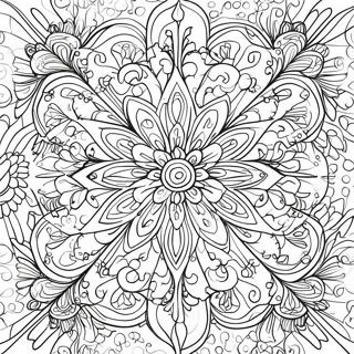 Kalidescope Coloring Pages