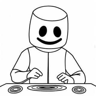 หน้าระบายสี Dj Marshmello 30604-24204