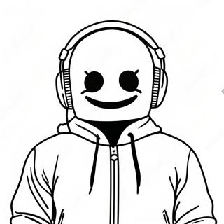 Dj Marshmello Boyama Sayfaları