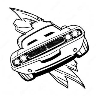 Dodge Challenger Coloring Page 30654-24230