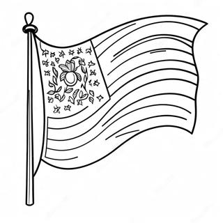 Colorful Blank Flag Template Coloring Page 30665-24237