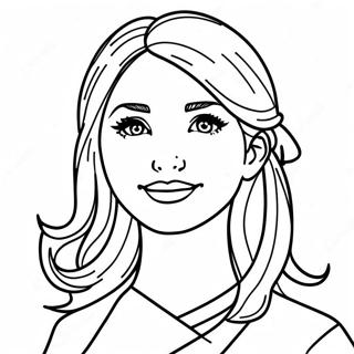 Pretty Girl Coloring Pages