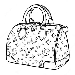 Louis Vuitton Handbag Coloring Page 30725-24293