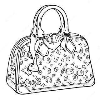 Louis Vuitton Handbag Coloring Page 30725-24294