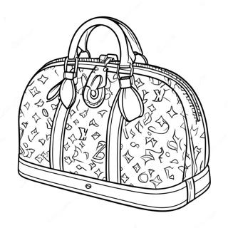 Louis Vuitton Handbag Coloring Page 30725-24295