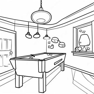 Rec Room Coloring Pages