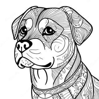 Rottweiler Coloring Page 30764-24322