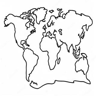 Continents Coloring Pages