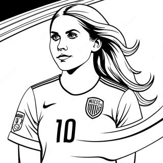 Alex Morgan Soccer Star Coloring Page 30784-24330