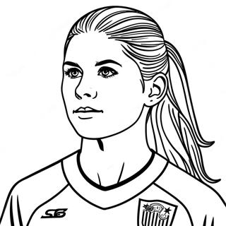 Alex Morgan Soccer Star Coloring Page 30784-24331