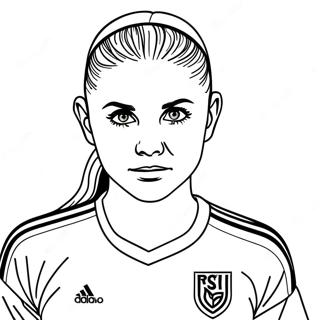 Alex Morgan Soccer Star Coloring Page 30784-24332