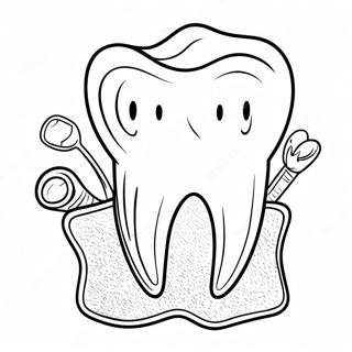 Dental Health Teeth Coloring Page 30794-24346