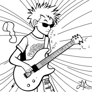 Punk Rock Coloring Pages