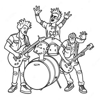 Punk Rock Coloring Pages