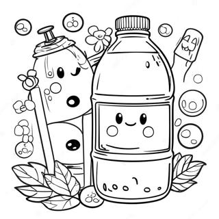 Stanley Water Bottle With Fun Stickers Coloring Page 30824-24385