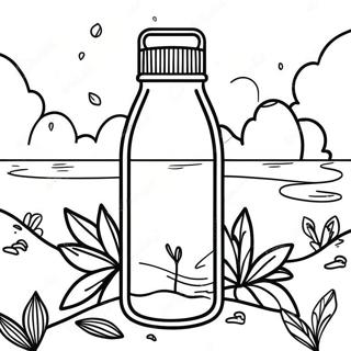 Colorful Stanley Water Bottle In Nature Coloring Page 30825-24384