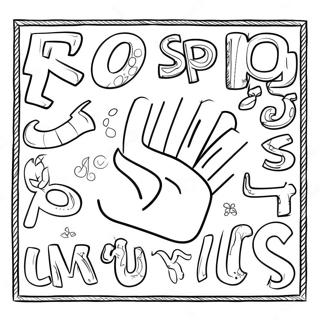 Asl Alphabet Coloring Page 30844-24374