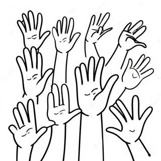 Colorful Asl Hand Signs Coloring Page 30845-24395