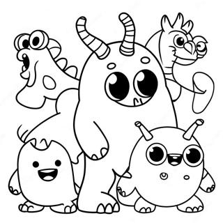 Friendly Class Dojo Monsters Coloring Page 30885-24419