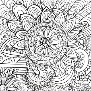 Simple Boho Coloring Pages