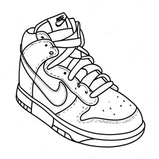 Nike Dunk Coloring Pages