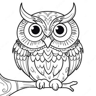 Owl Coloring Page For Adults 30924-24453