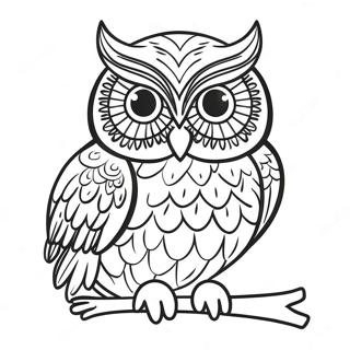 Owl Coloring Page For Adults 30924-24455