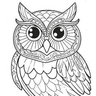 Owl Coloring Page For Adults 30924-24456