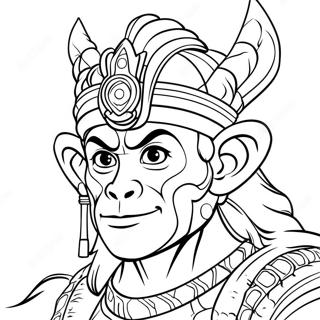 Monkey King Coloring Pages