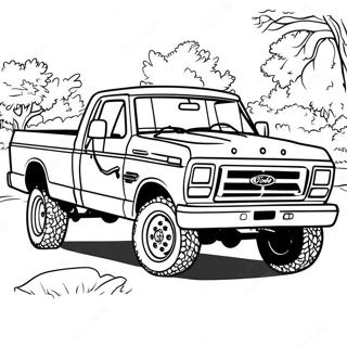 Ford F250 Coloring Pages