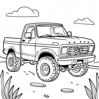 Ford F250 Off Road Adventure Coloring Page 30985-24511